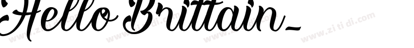 Hello Brittain字体转换